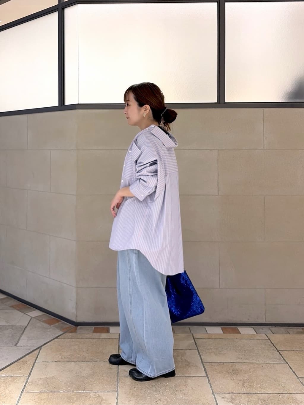 よねさんの「INDIVI｜Timeless｜ビッグポケットフォルムシャツ【接触冷感】」を使ったコーディネート
