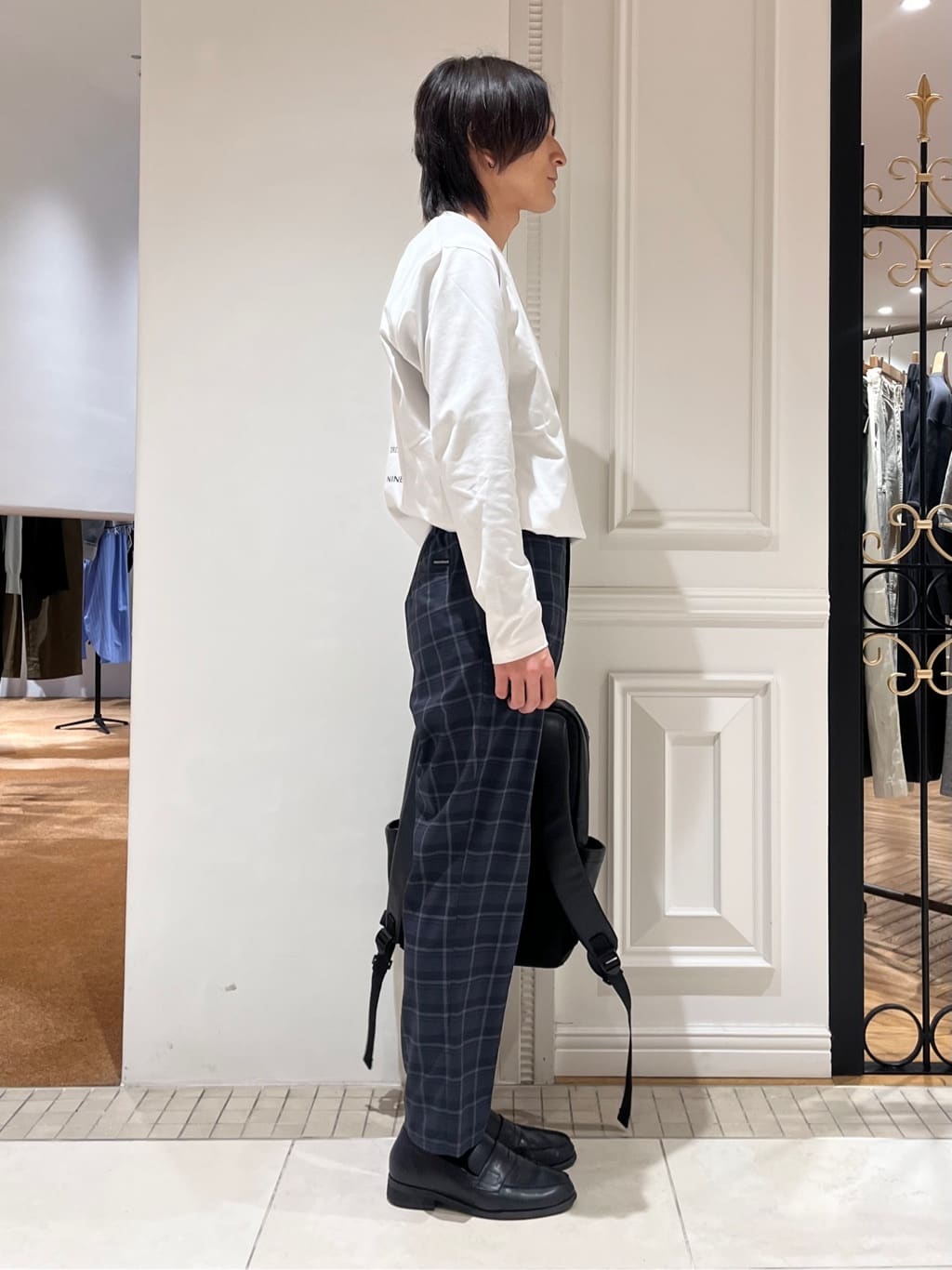Watanabeさんの「DRESSTERIOR｜【接触冷感/UVカット/抗菌防臭/しわ防止】クールデオドラント ロングTシャツ」を使ったコーディネート