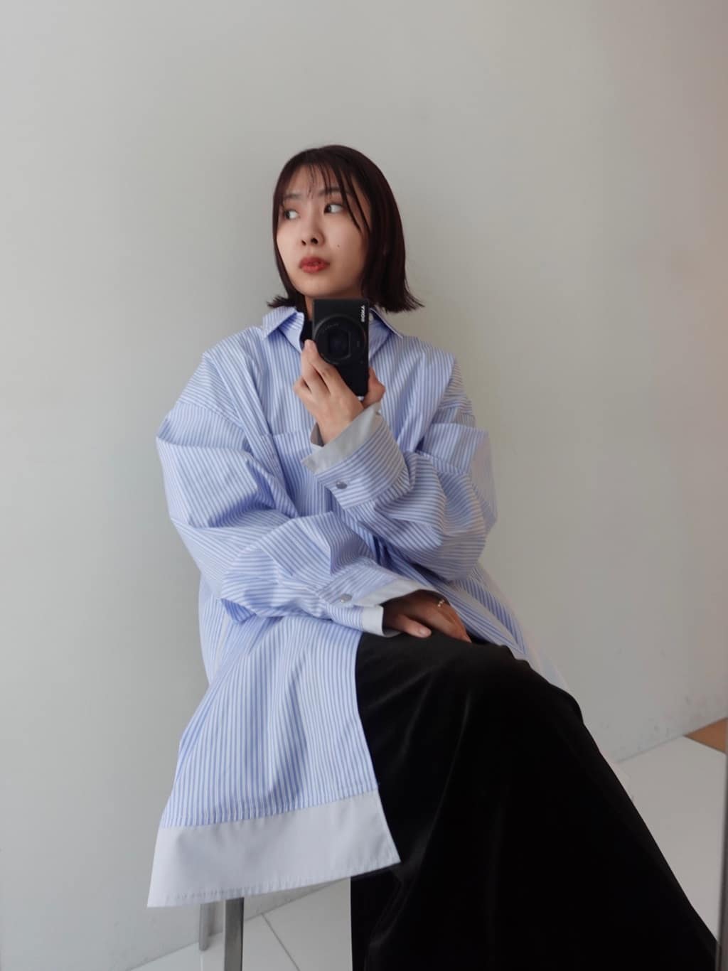 abeさんの「tk.TAKEO KIKUCHI｜レイヤードストライプシャツ」を使ったコーディネート