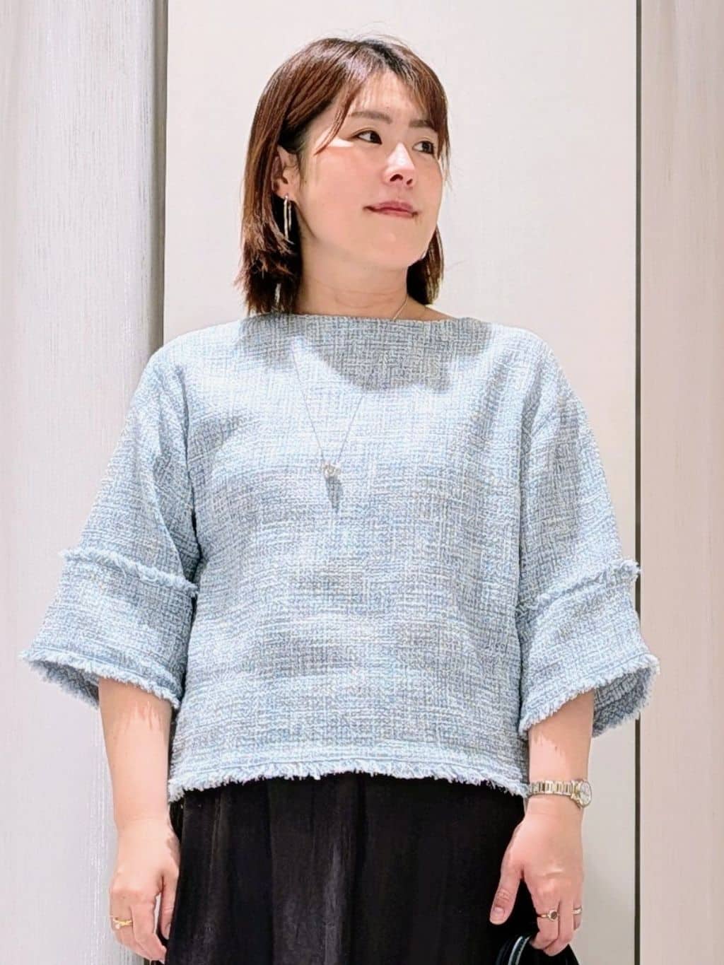 Onumaさんの「UNTITLED｜スプリットレザーミニトート」を使ったコーディネート