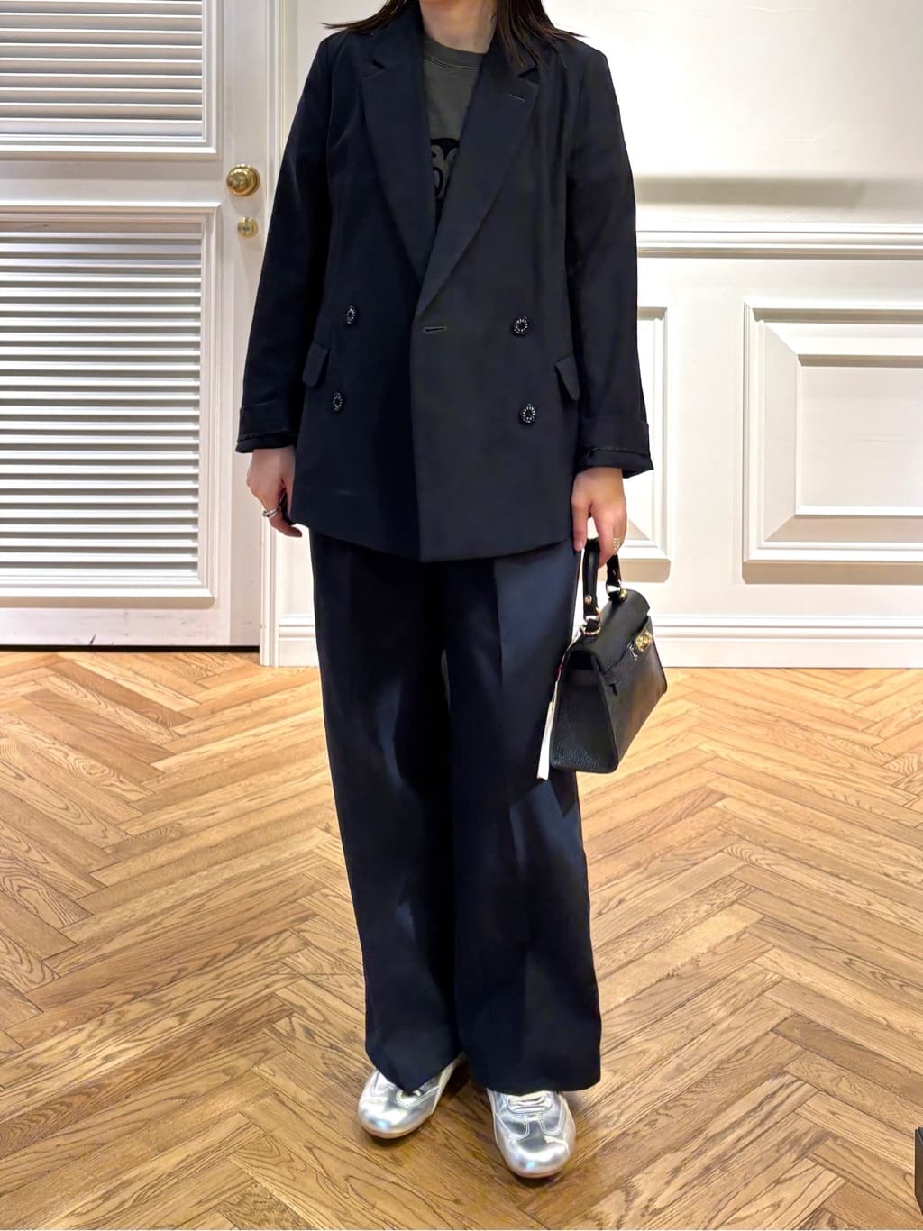 cocoさんの「DRESSTERIOR｜【吸水速乾/セットアップ可】リネンブレンドオックス ワイドパンツ」を使ったコーディネート