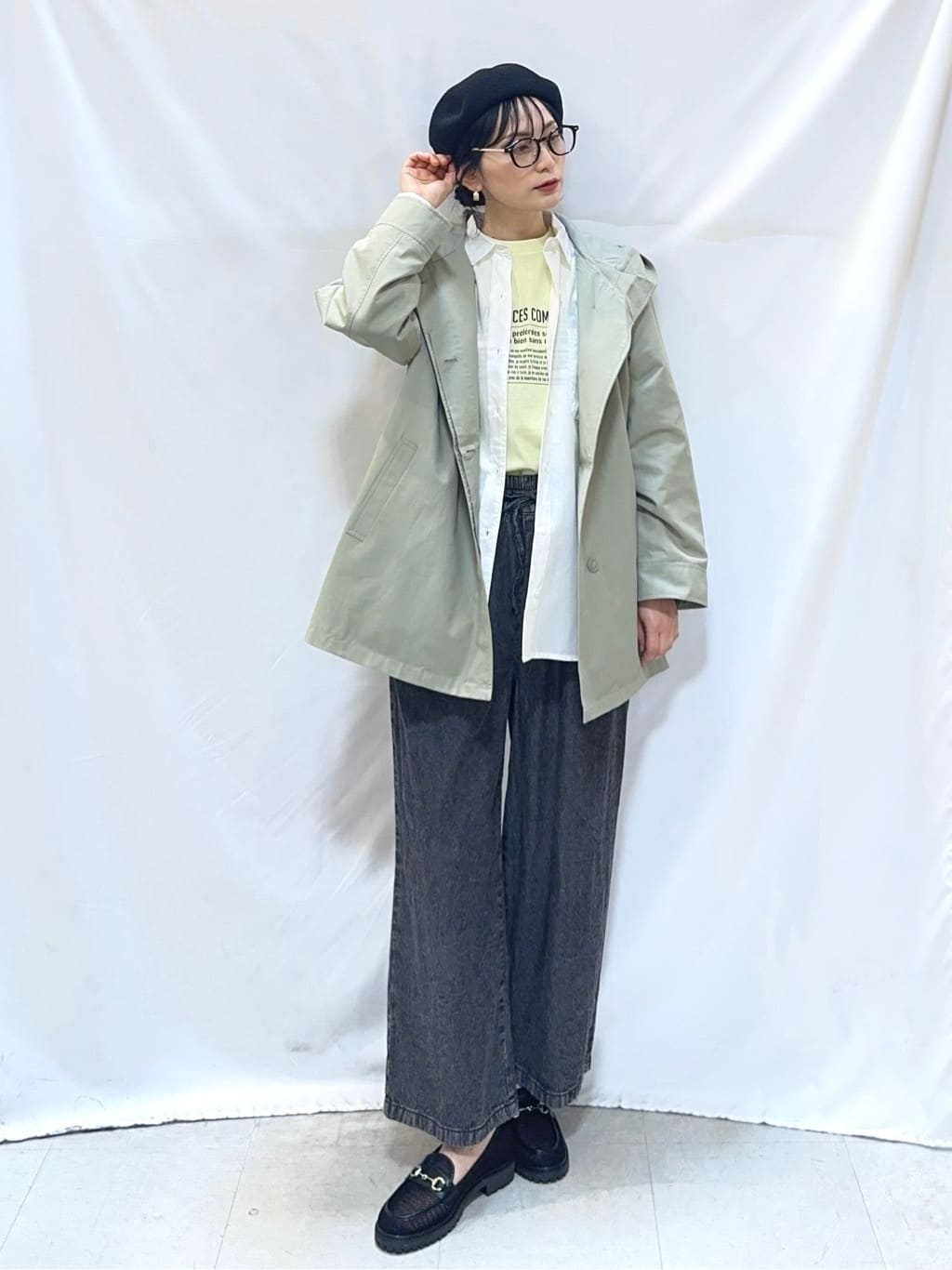 𝐇𝐢𝐫𝐨𝐦𝐢さんの「SHOO･LA･RUE｜【綿100％/S-LL/プチプラ】選べる3柄 プリントアソートロンT」を使ったコーディネート