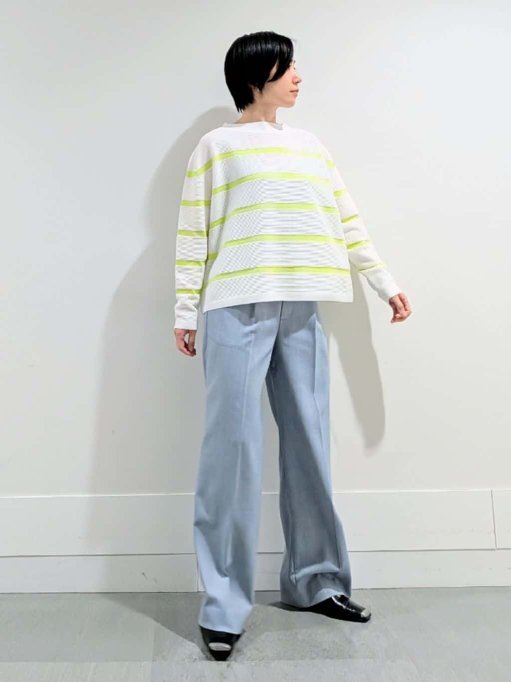 ミズタさんの「UNTITLED｜◆【ゆったり/洗える】クロップドニットプルオーバー」を使ったコーディネート