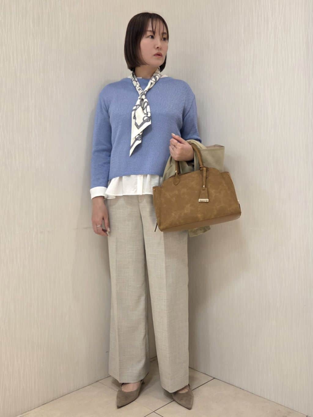 naokoさんの「UNTITLED｜【定番人気/はっ水/洗える】タスランショートトレンチコート」を使ったコーディネート