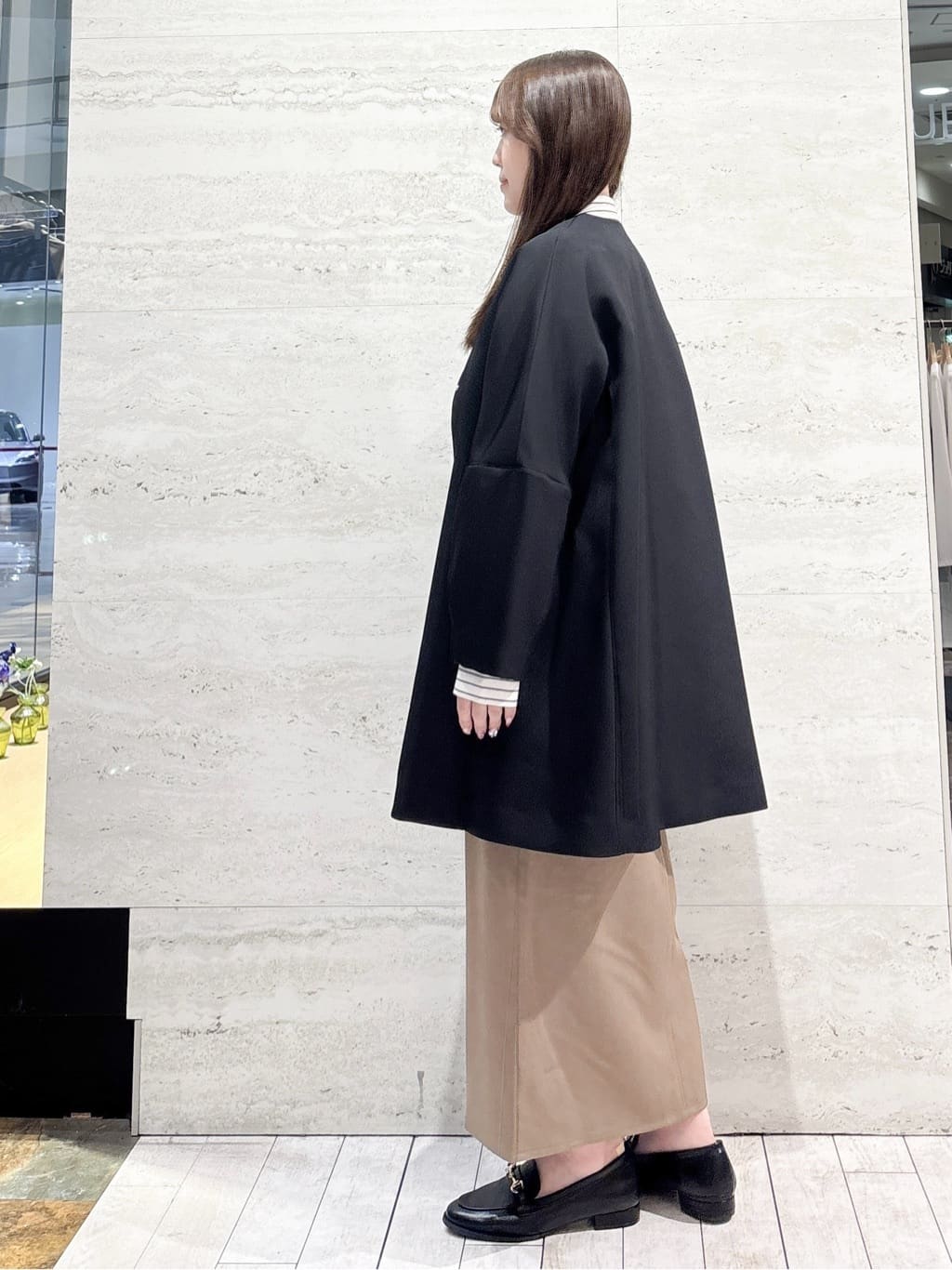 かほさんの「OPAQUE.CLIP｜タックフリルシャツ【洗濯機OK】」を使ったコーディネート