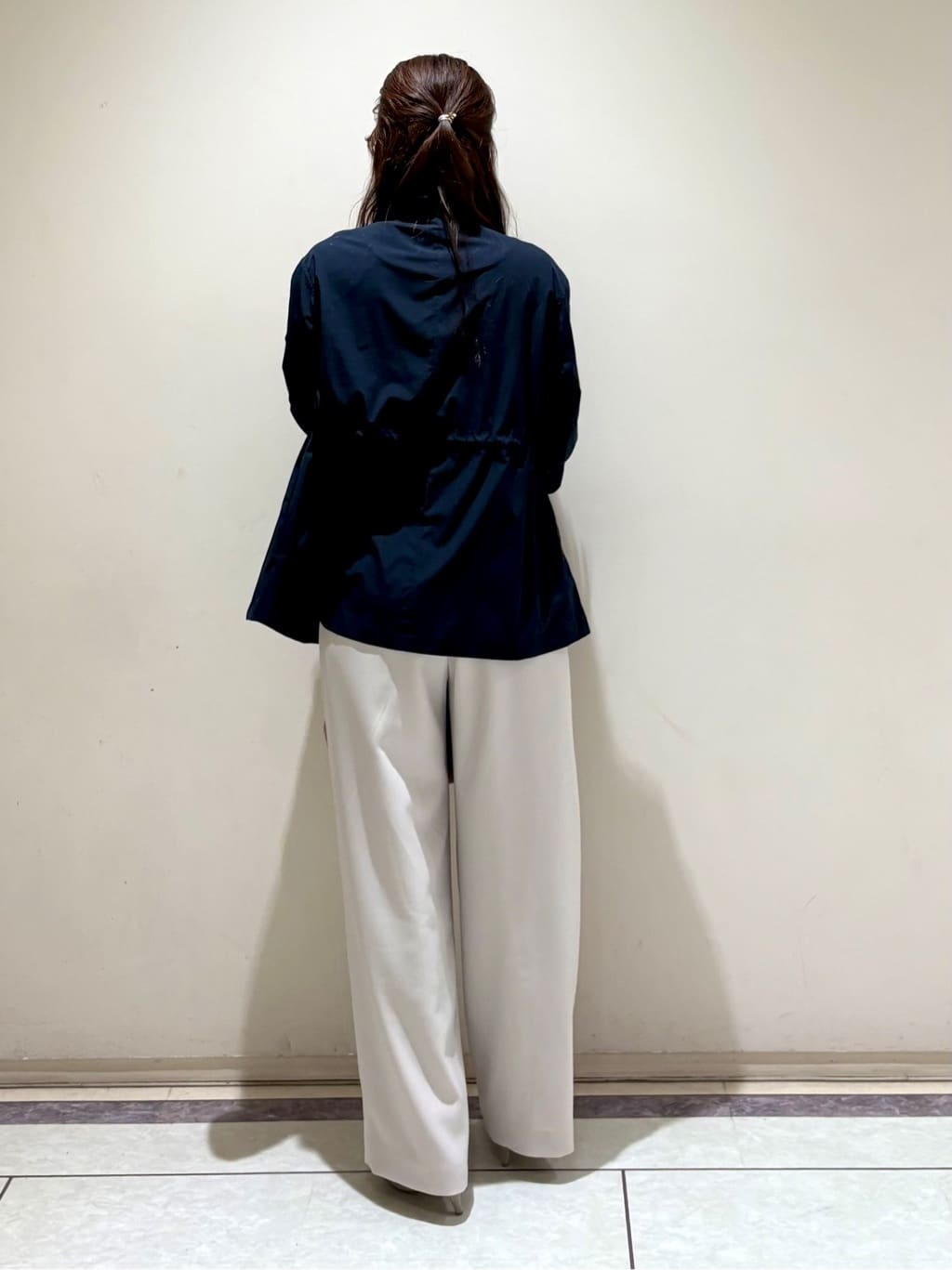 sakiさんの「COUP DE CHANCE｜【手洗い可／軽量/フードなし】スタンド衿ブルゾン」を使ったコーディネート