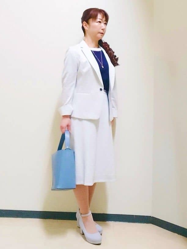 花さんの「Reflect｜【SS-4Lサイズ／UVカット／接触冷感】匠ジャケット／ベーシックテーラード」を使ったコーディネート
