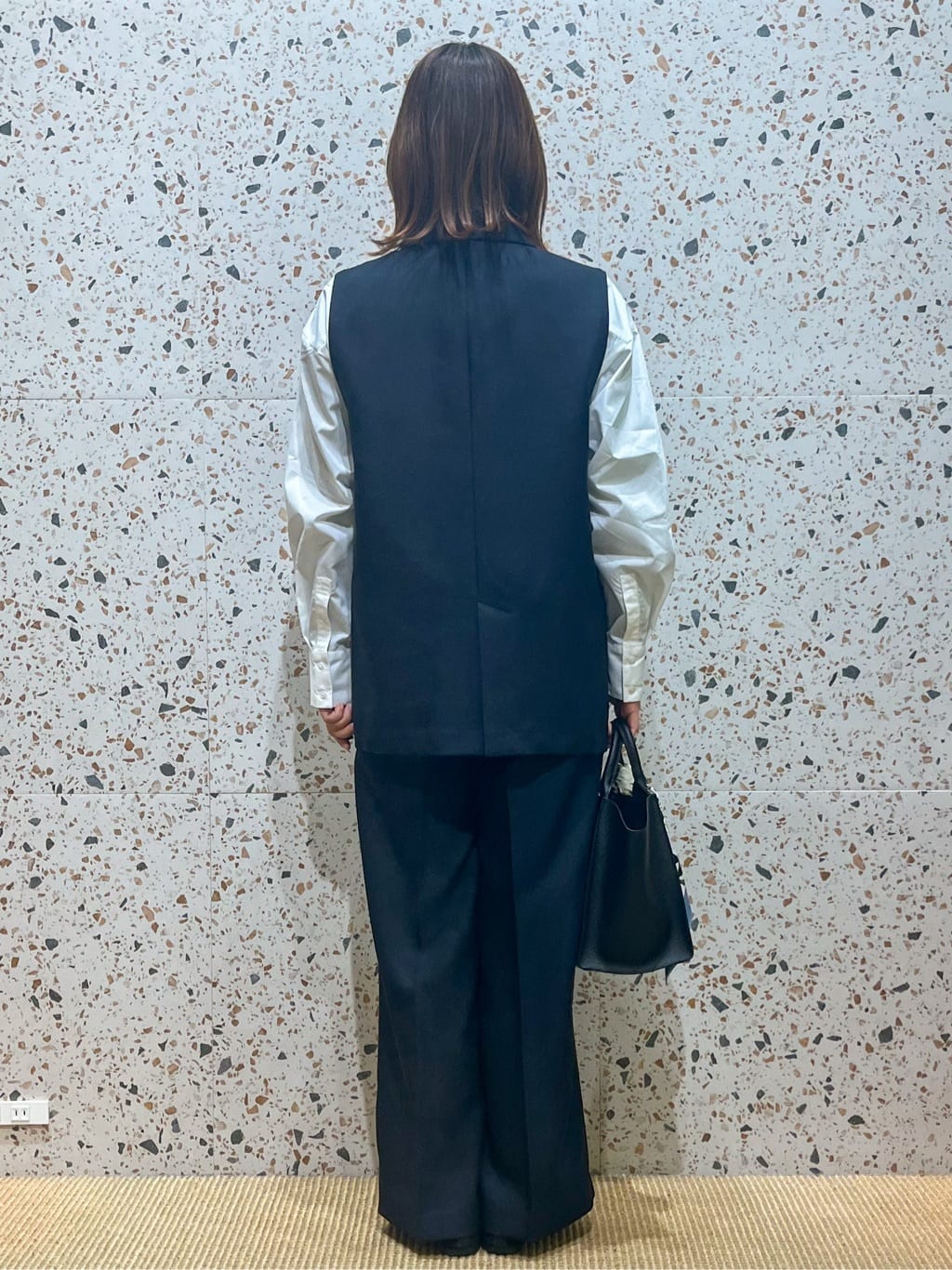 さくらさんの「OPAQUE.CLIP｜金ボタンダブルブレストテーラードジレ／セットアップ対応【洗える】《S～LL》」を使ったコーディネート
