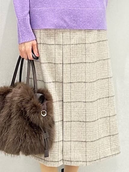 Miwaさんの「UNTITLED｜【8色展開/洗える】ウールカシミヤ ハイネックニット」を使ったコーディネート