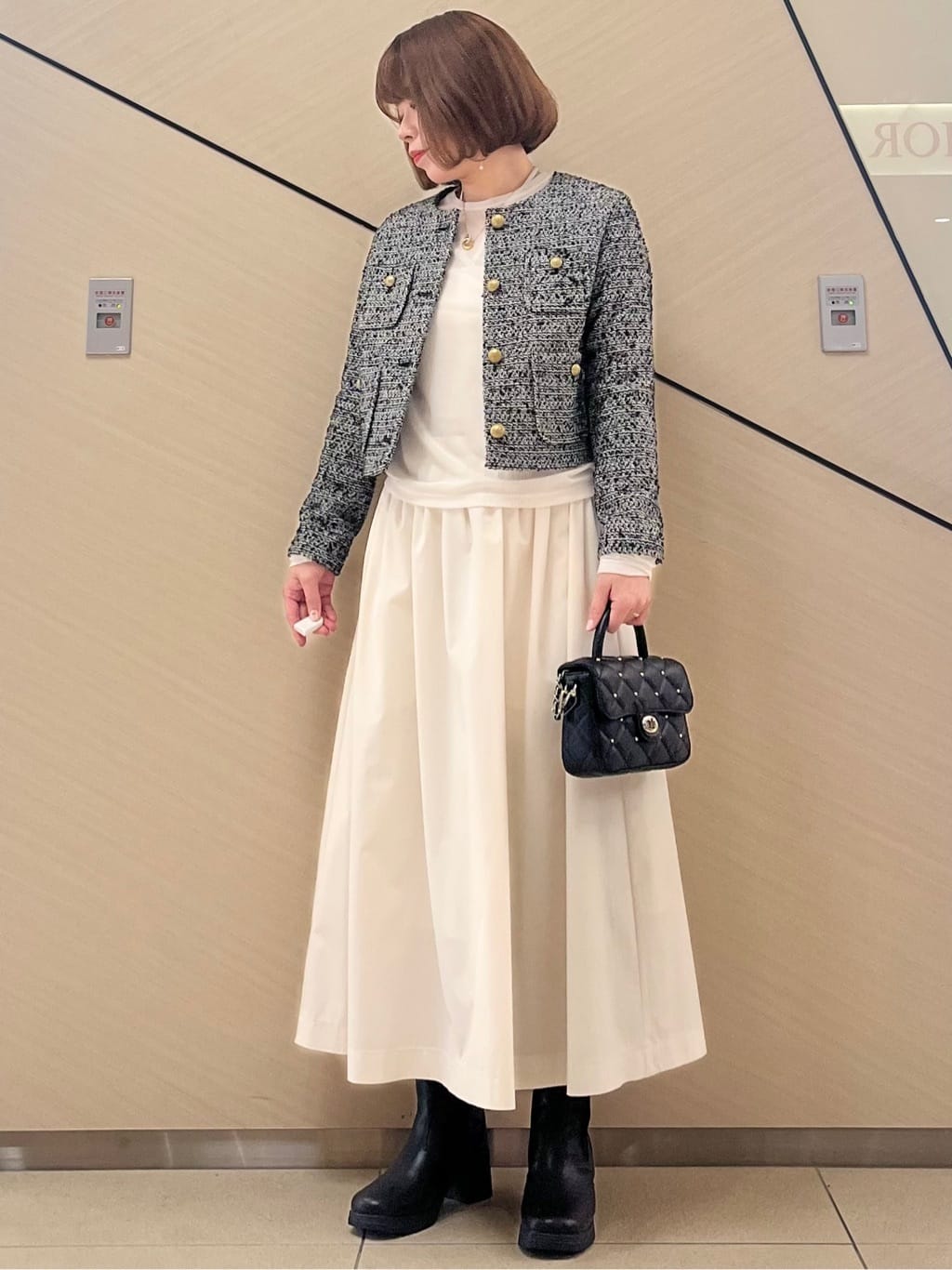 yahataさんの「DRESSTERIOR｜◆【洗える/リブベロア】シアーリブベロアカットソー」を使ったコーディネート