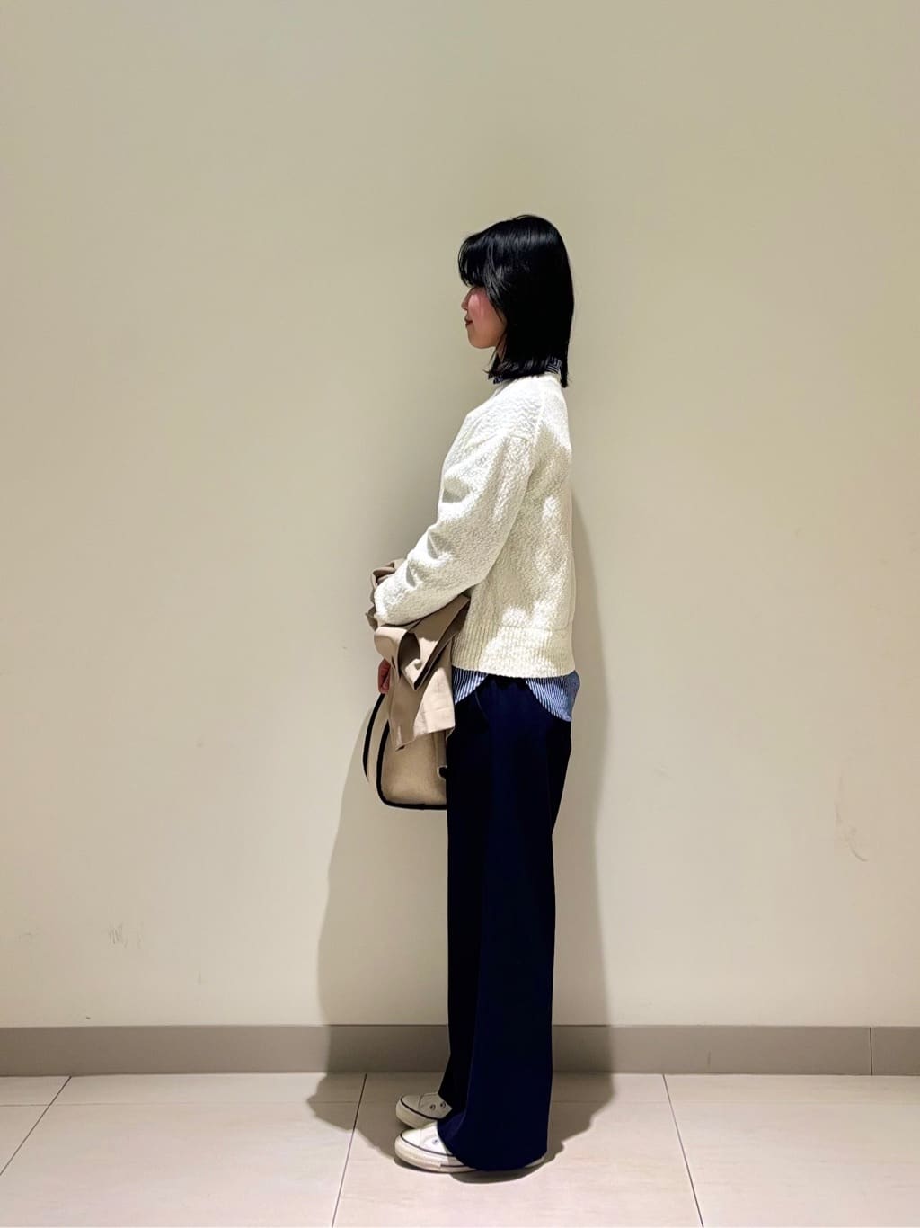 mayuさんの「Dessin｜【洗える】ローゲージコットンニット」を使ったコーディネート
