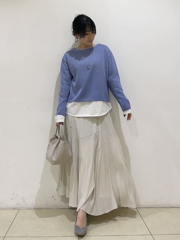 watanabeさんの「UNTITLED｜【洗える/レイヤードTシャツ】ラウンドテールジャージプルオーバー」を使ったコーディネート