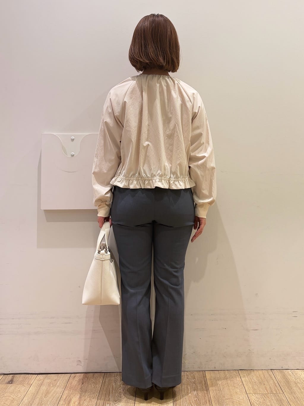 YUKOさんの「index｜接触冷感ノーカラーブルゾン【洗濯機OK／防シワ】」を使ったコーディネート