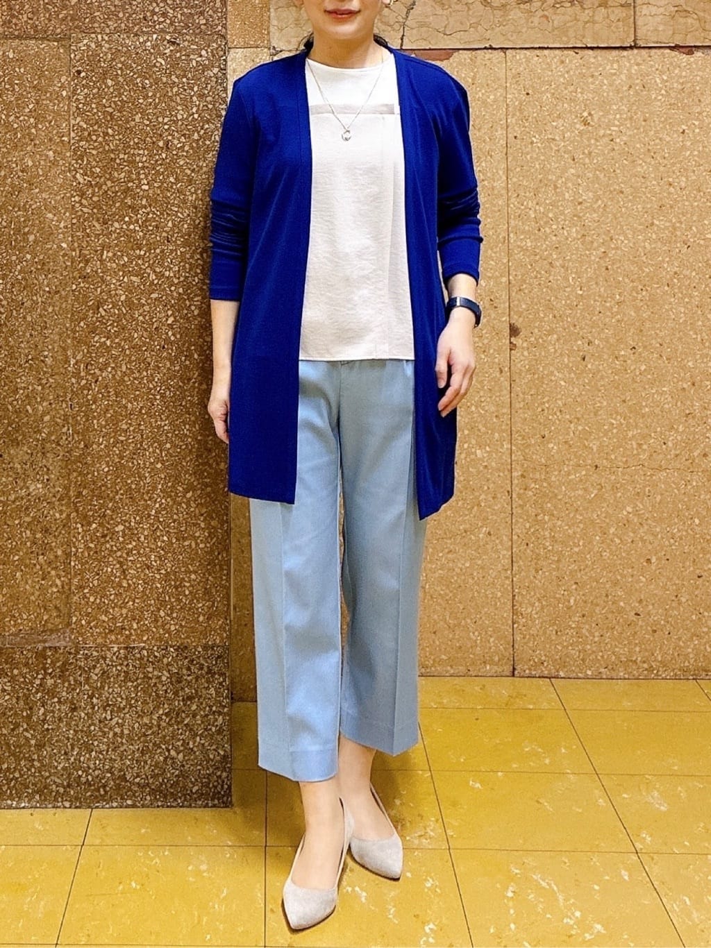 hattoriさんの「INDIVI｜【選べるデザイン】スモールワントップネックレス」を使ったコーディネート