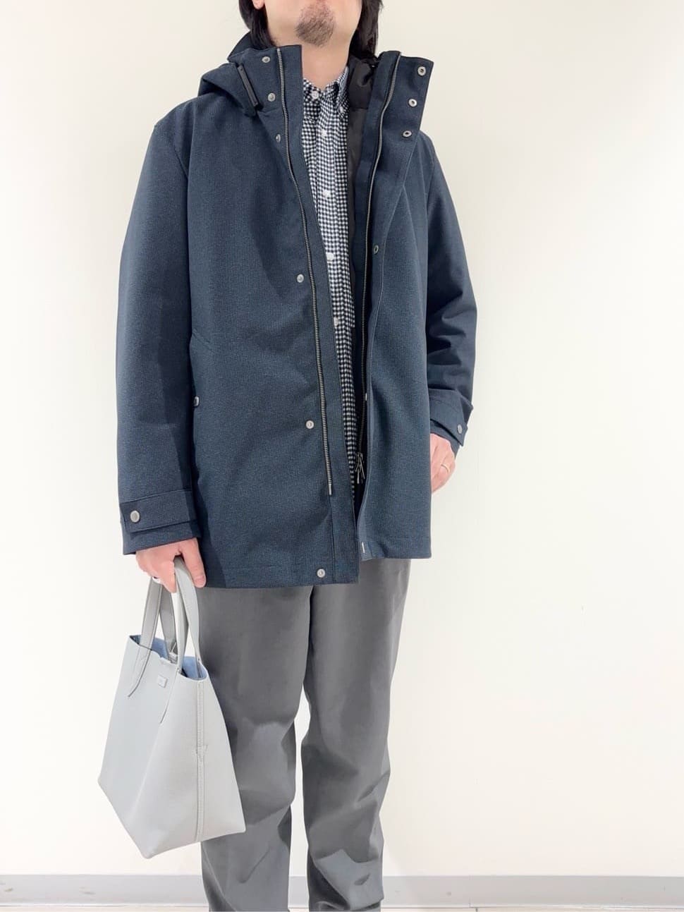 及川さんの「TAKEO KIKUCHI｜【3WAY】ドビー ダウンライナー付ブルゾン」を使ったコーディネート