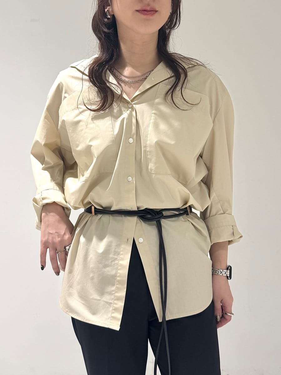 そんさんの「INDIVI｜Timeless｜ビッグポケットフォルムシャツ【接触冷感】」を使ったコーディネート