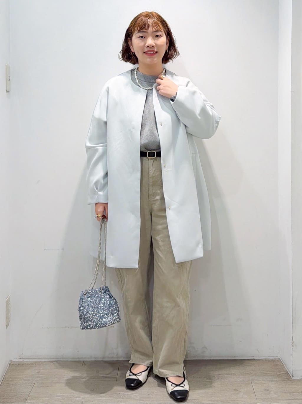 sumicaさんの「OPAQUE.CLIP｜フォルムスリーブミドルコート【洗濯機OK】」を使ったコーディネート