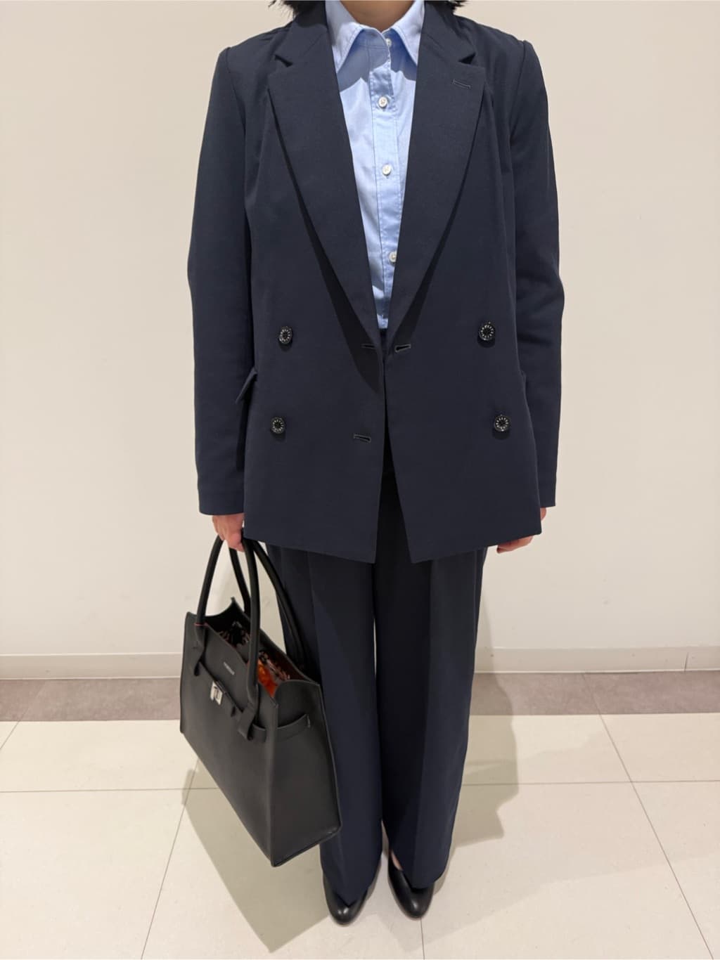 MIYAKAWAさんの「DRESSTERIOR｜【セットアップ可/吸水速乾/ウォッシャブル】リネンブレンドオックスダブルジャケット」を使ったコーディネート
