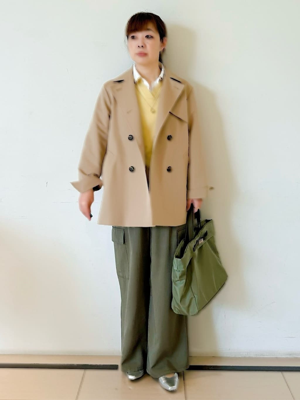 ひーさんの「Reflect｜【レイヤードにおすすめ◎】ペプラムデザインシャツ」を使ったコーディネート