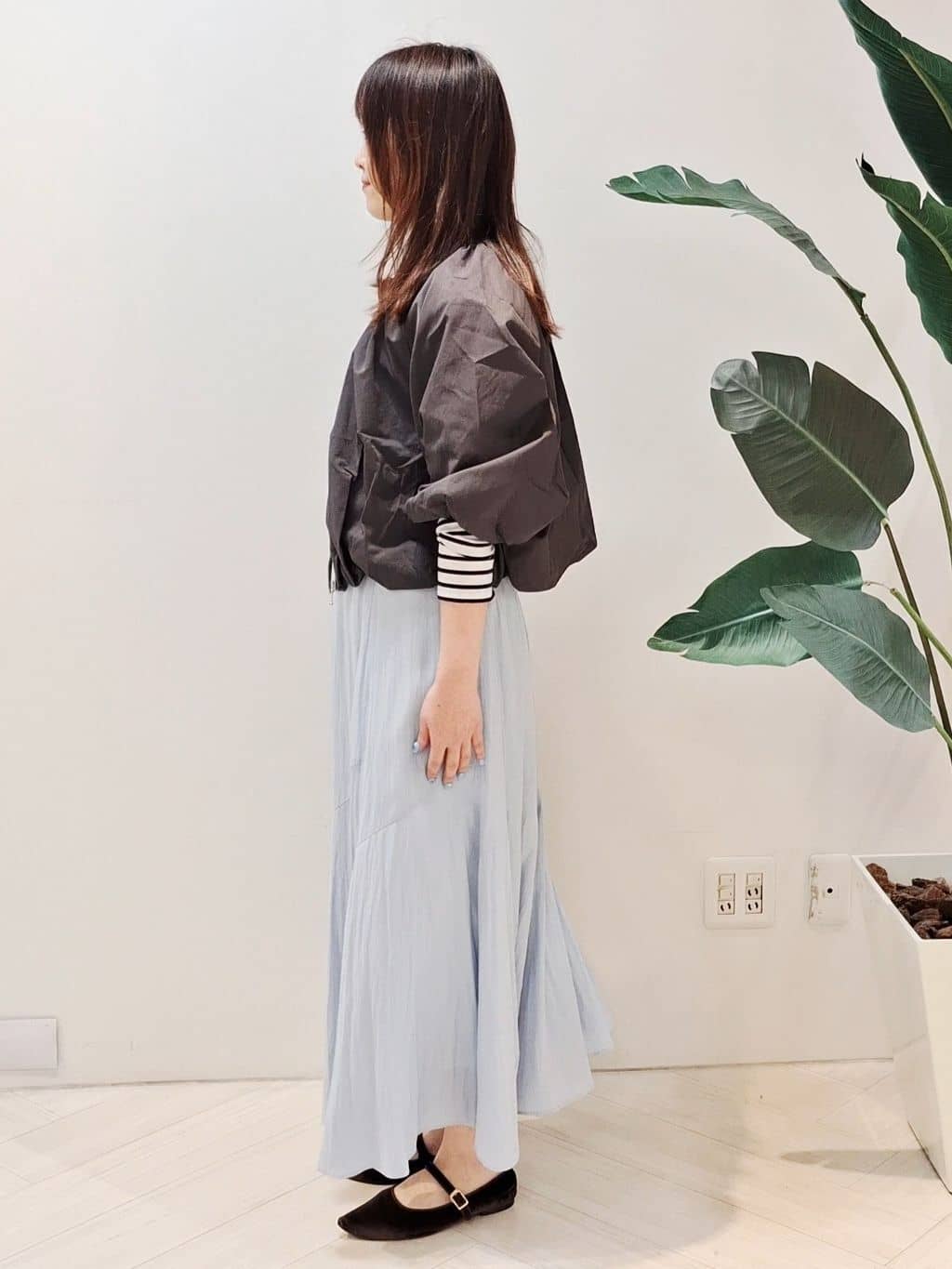YuKaRiさんの「UNTITLED｜【洗える/レイヤードTシャツ】ラウンドテールジャージプルオーバー」を使ったコーディネート