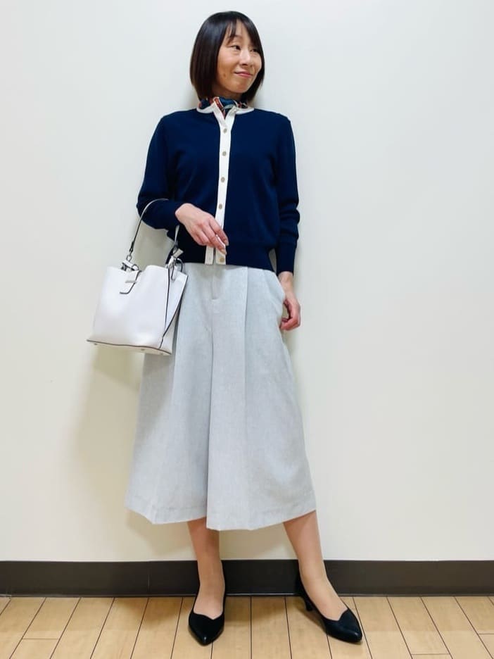 Riiさんの「Reflect｜リネンライクワイドミディパンツ」を使ったコーディネート