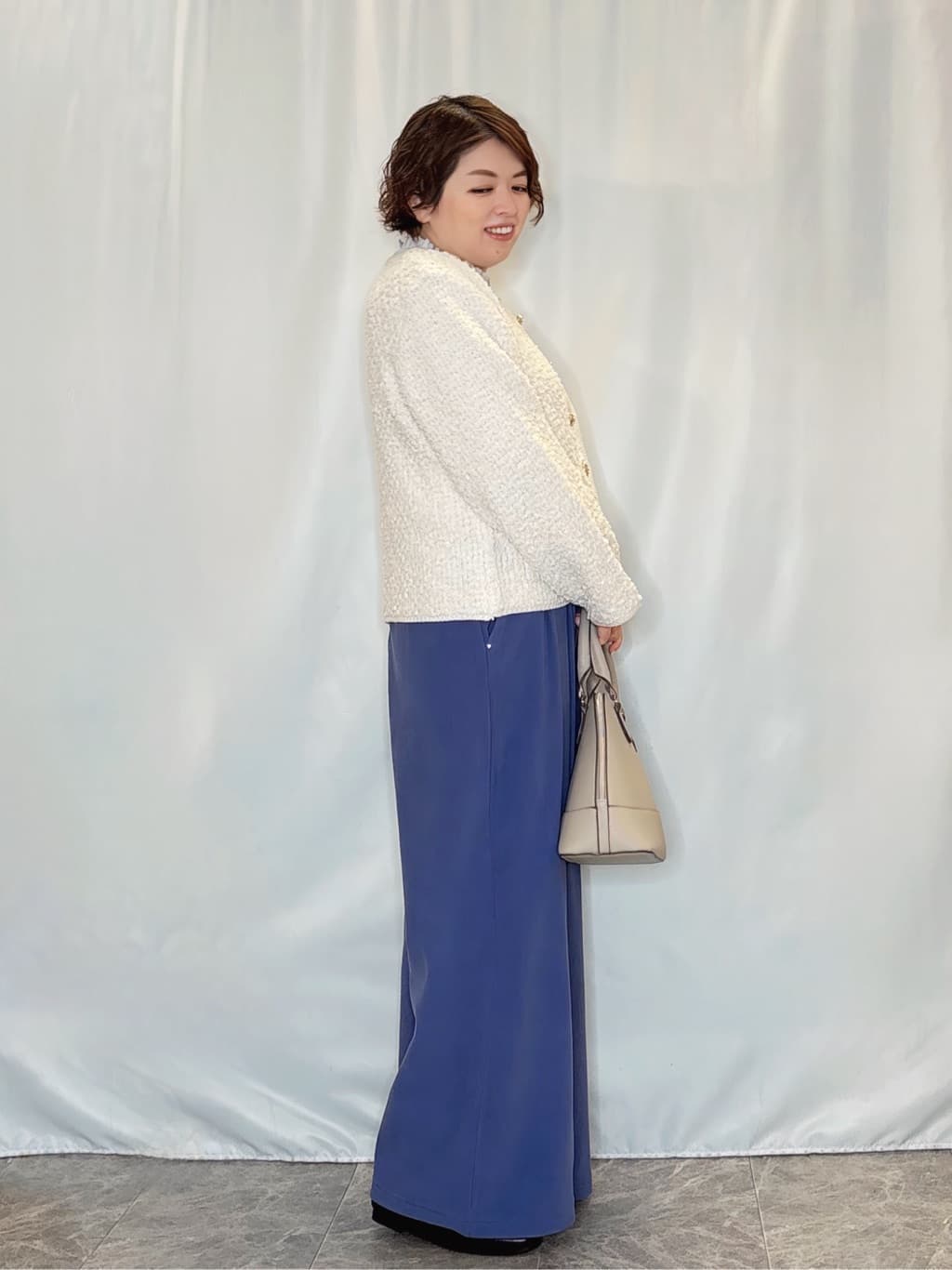 たみさんの「SHOO･LA･RUE｜【着丈選べる/きっと虜になる】あったかもちもち ワイドパンツ」を使ったコーディネート