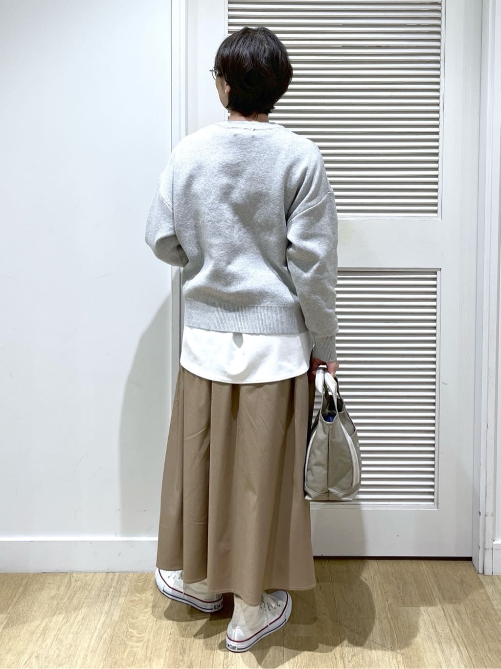 Miyazakiさんの「Dessin｜【体型カバー/レイヤード/洗える】ジョーゼットプルオーバーブラウス」を使ったコーディネート
