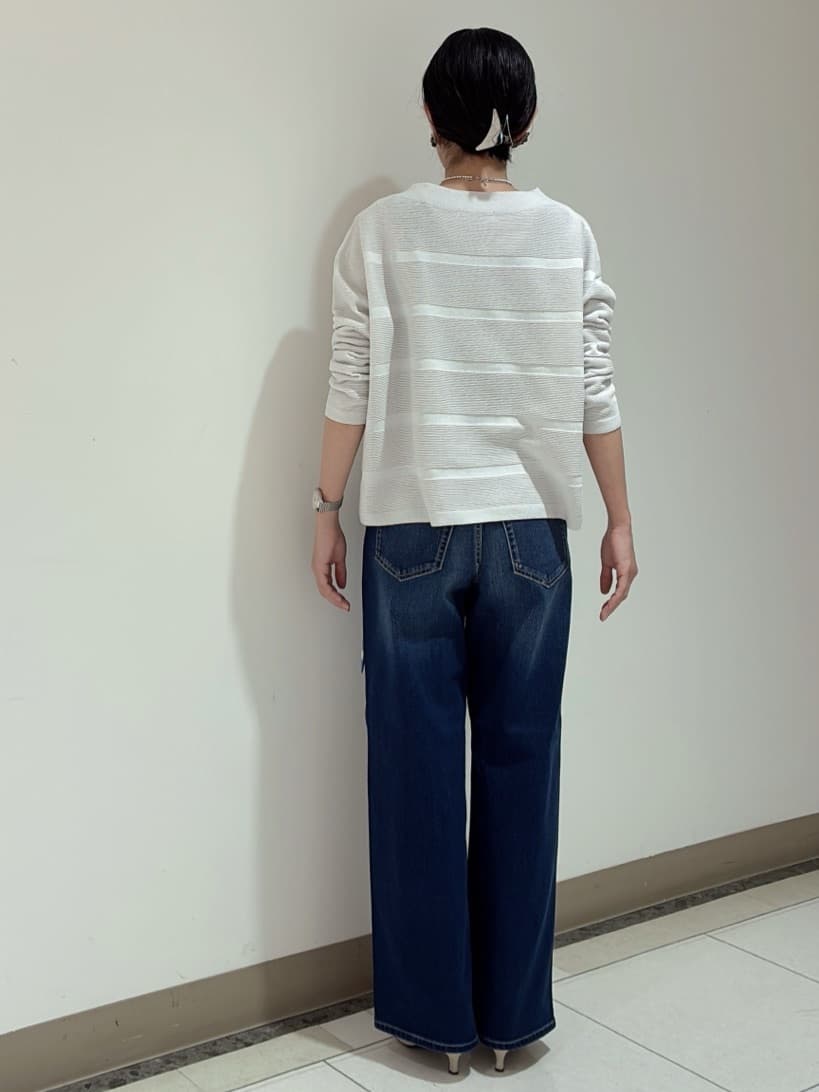環さんの「UNTITLED｜◆【ゆったり/洗える】クロップドニットプルオーバー」を使ったコーディネート