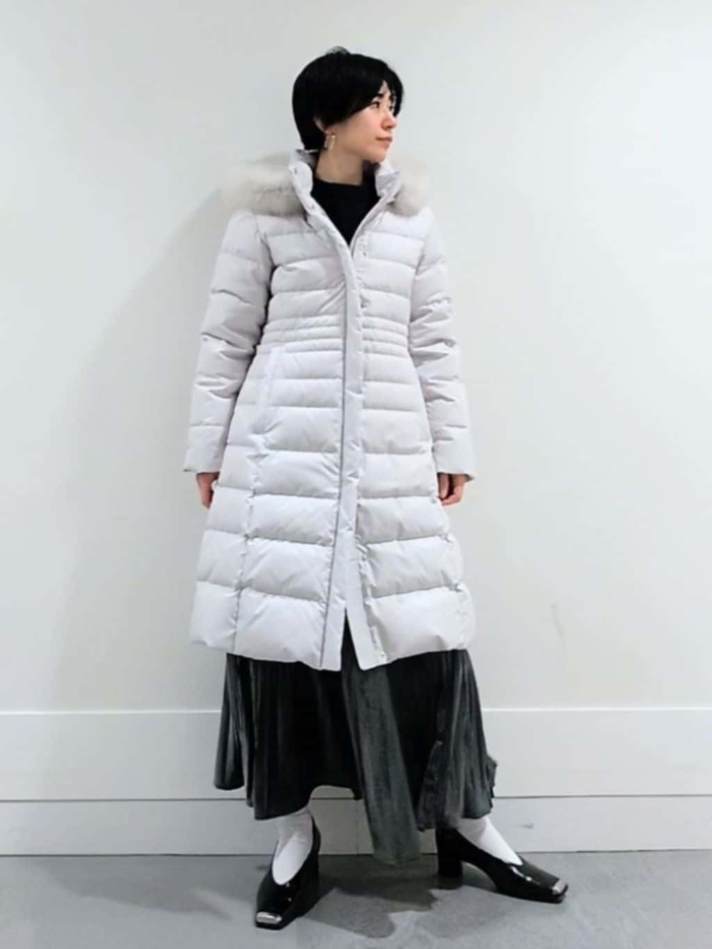 ミズタさんの「UNTITLED｜【洗える】スポンディッシュ ケーブル柄ニット」を使ったコーディネート
