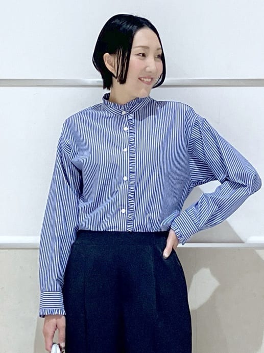 eriko さんの「Dessin｜【花粉ガード/撥水加工/洗える】ステンカラースプリングコート」を使ったコーディネート
