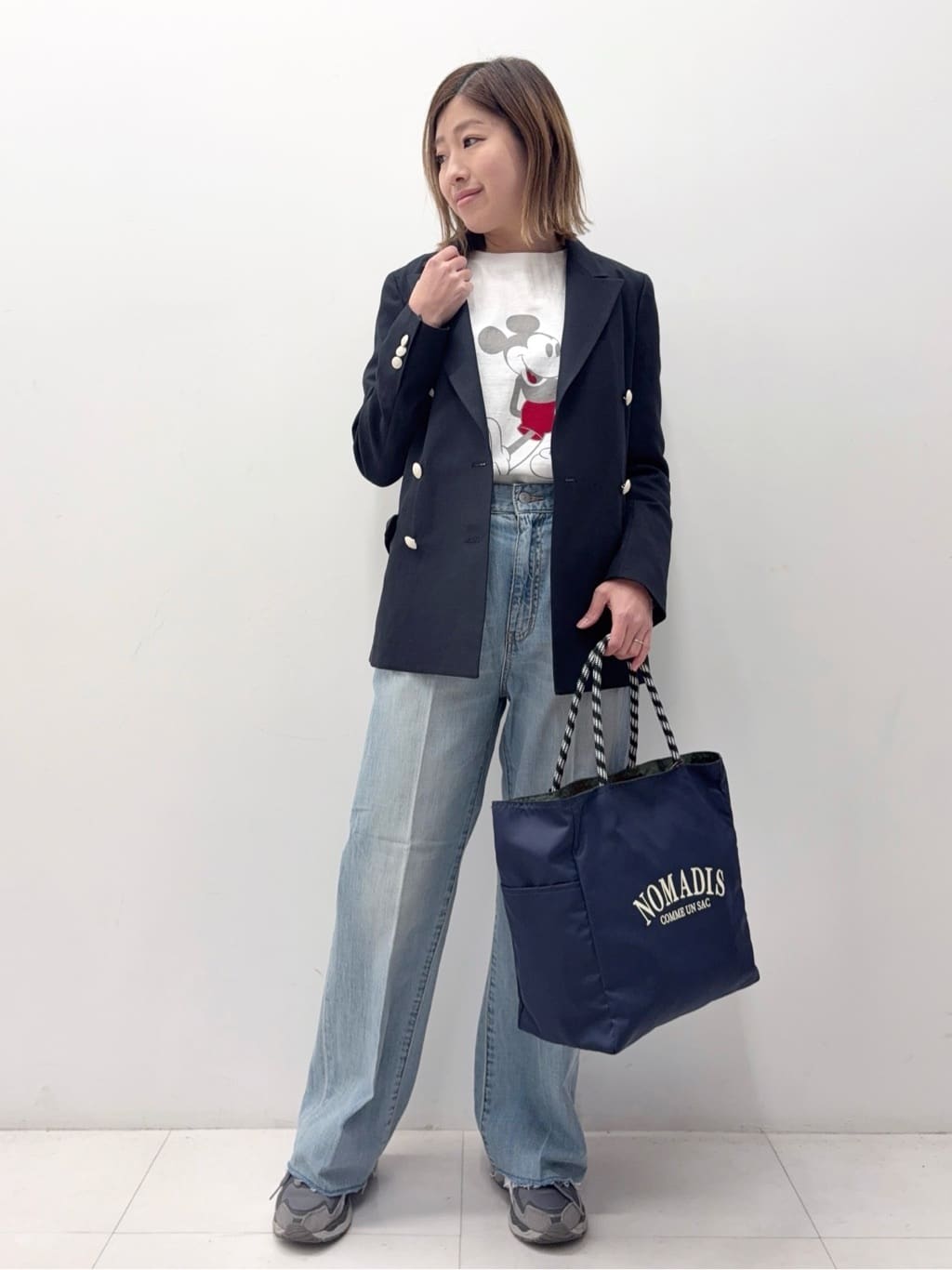 Nishijimaさんの「DRESSTERIOR｜【セットアップ可】リネンブレンドダブルブレストジャケット」を使ったコーディネート