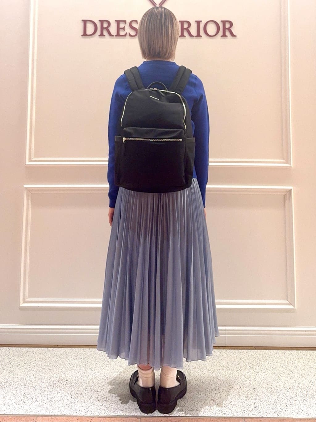 renaさんの「DRESSTERIOR｜ウォッシャブルブライトシアープリーツスカート」を使ったコーディネート
