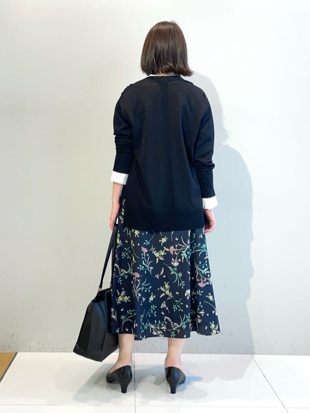 murayamaさんの「INDIVI｜【洗える／上品】きれいめ着流しカーディガンニット」を使ったコーディネート