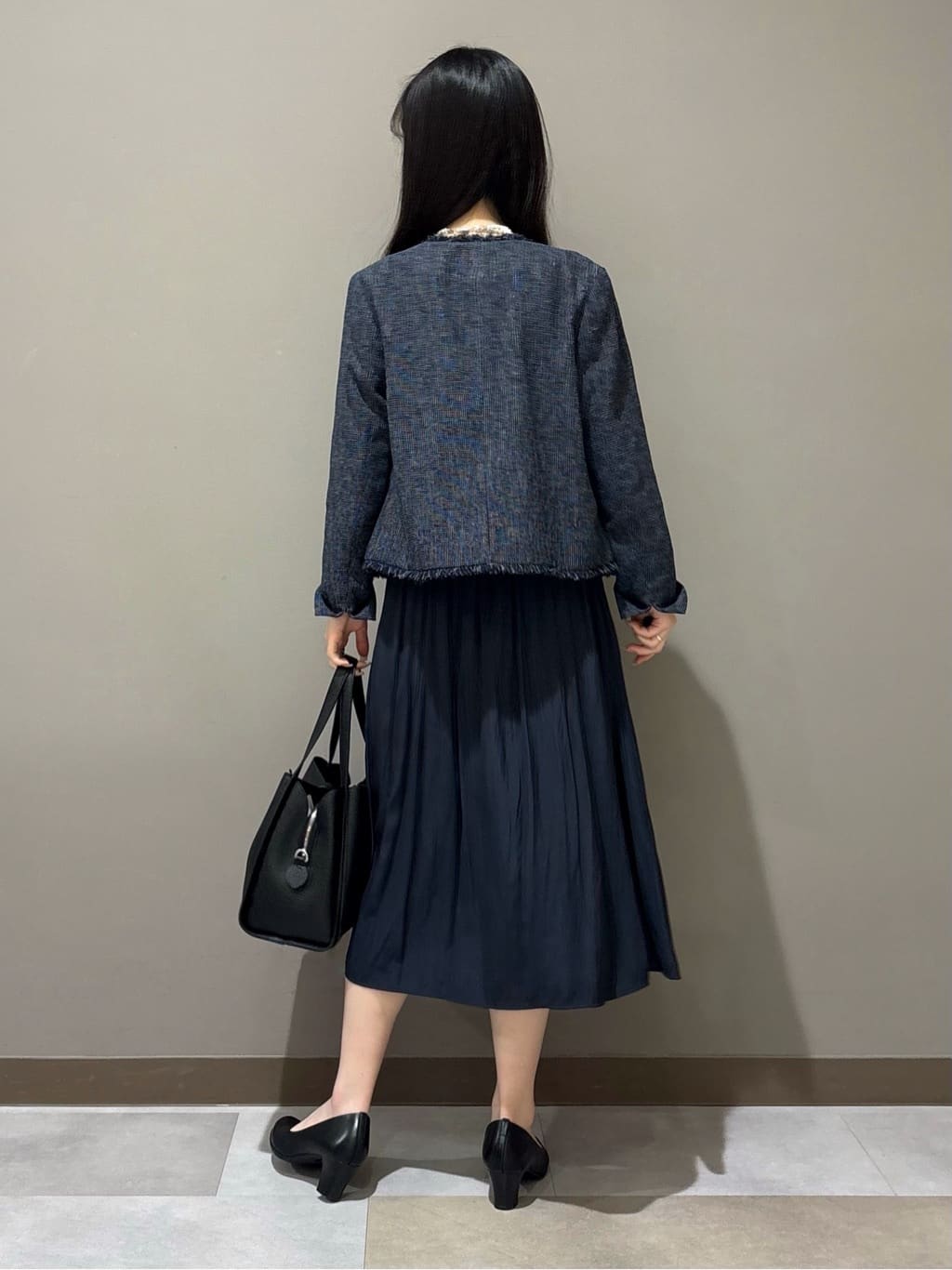 KEIKOさんの「INDIVI｜【洗える】ギャザーフレアワンピース」を使ったコーディネート
