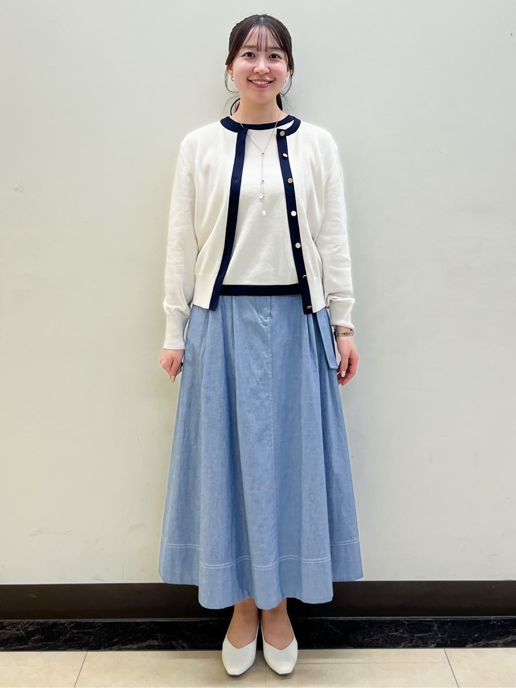 mikikoさんの「Reflect｜【アンサンブル可】バイカラーニット」を使ったコーディネート
