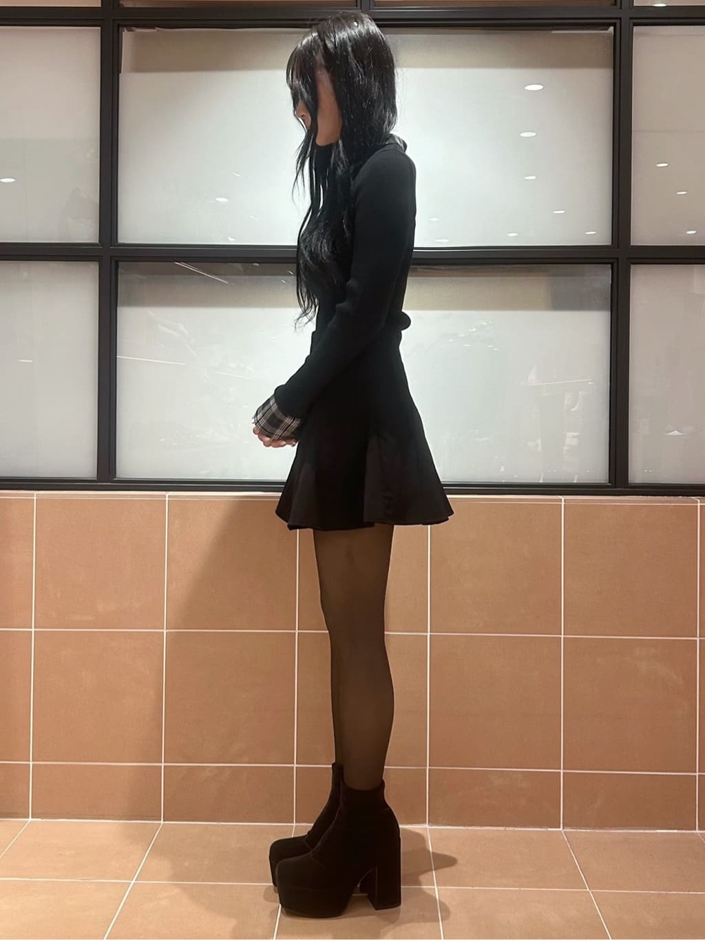 Arisaさんの「ESPERANZA｜【ラク盛り】厚底ショートブーツ」を使ったコーディネート