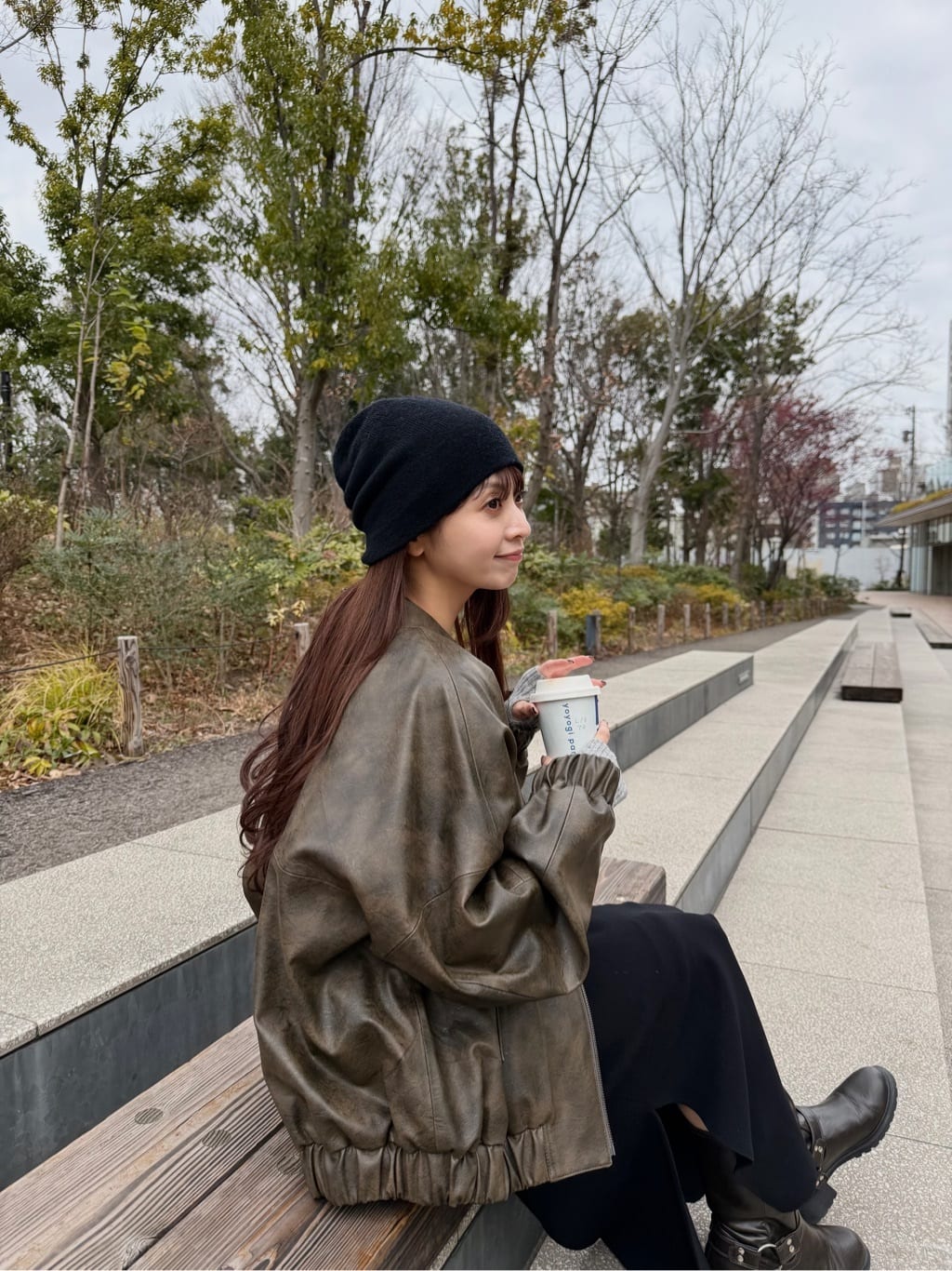 kanamiさんの「CODE A｜puff cardigan」を使ったコーディネート
