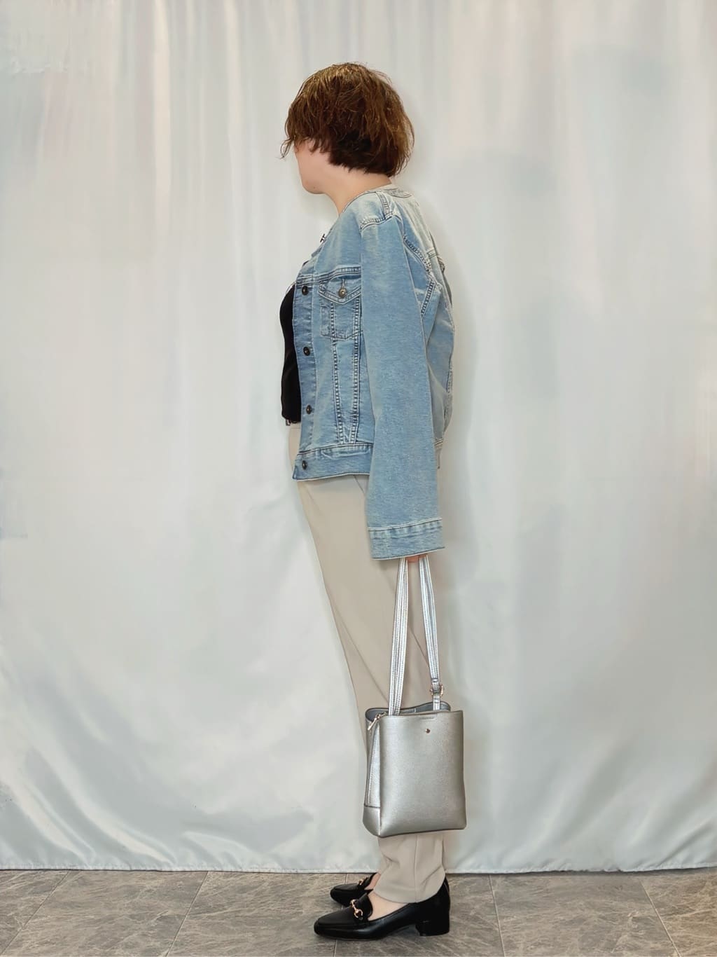 たみさんの「SHOO･LA･RUE｜【洗濯機可/S-LL/アンサンブル可】結局、シンプル クルーネックニット」を使ったコーディネート