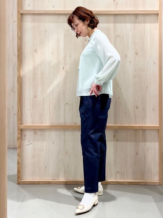 nakoさんの「THE SHOP TK｜【通勤・セレモニー】ツイードノーカラージャケット」を使ったコーディネート
