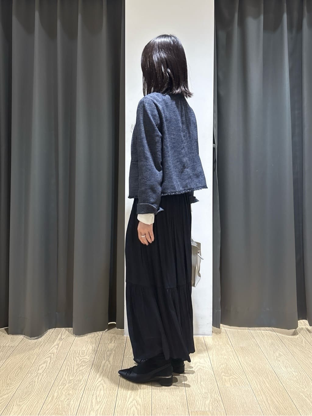 Yoshimiさんの「INDIVI｜【洗える】ジョーゼットボウタイブラウス」を使ったコーディネート