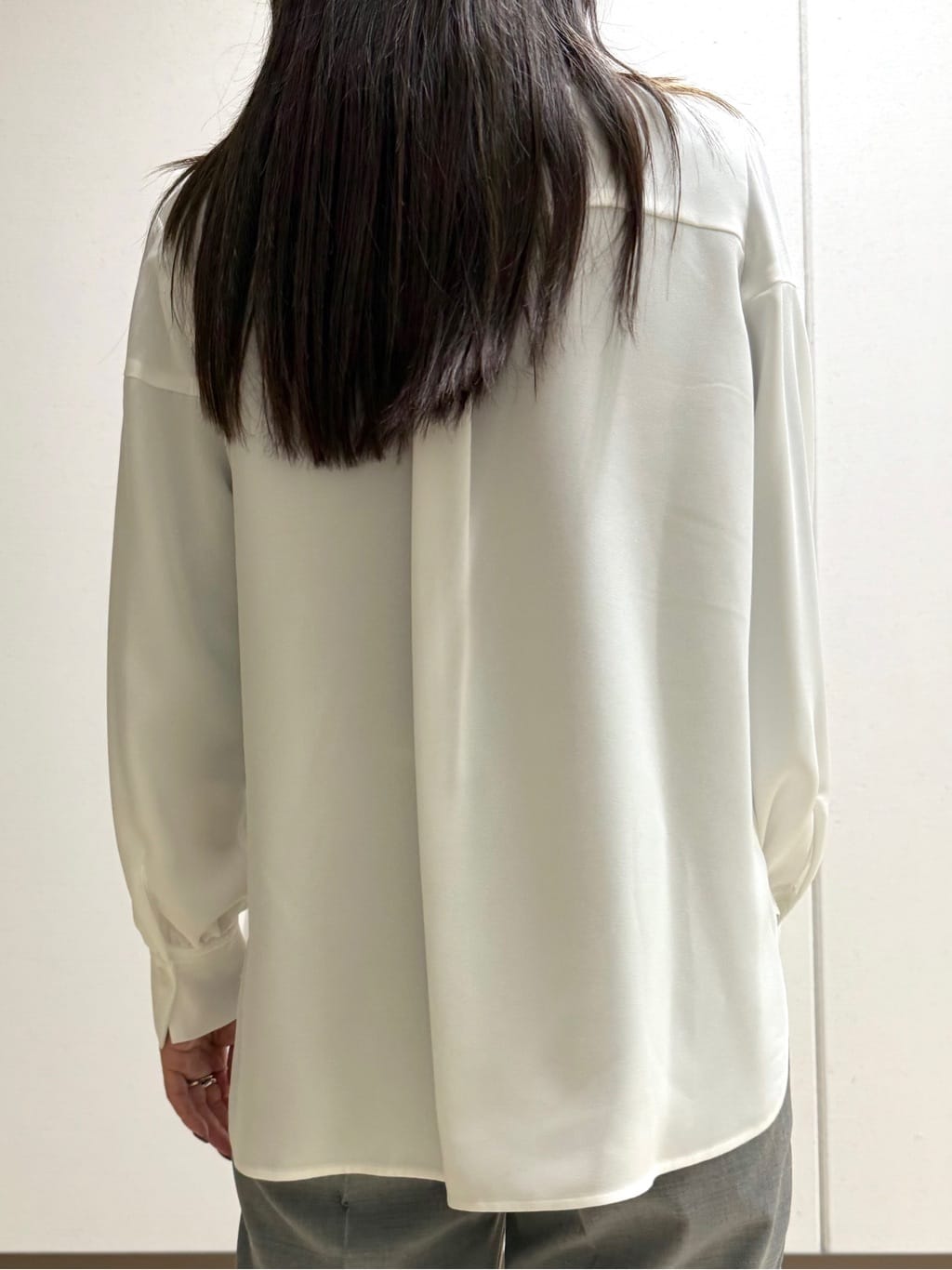 mamiさんの「INDIVI｜【洗える】ジョーゼットボウタイブラウス」を使ったコーディネート