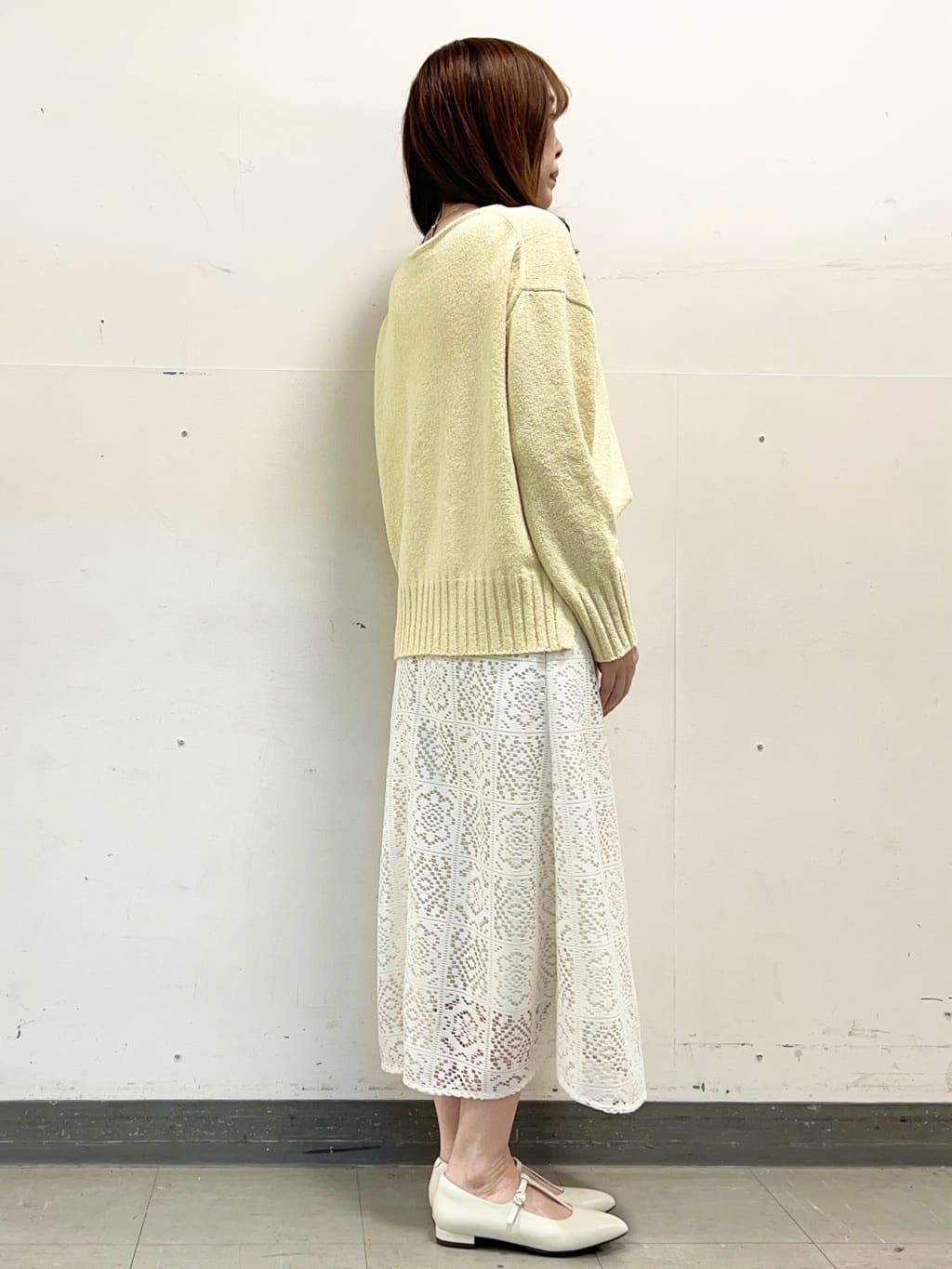 yuさんの「Reflect｜【セットアップ可】レースミディアムスカート」を使ったコーディネート