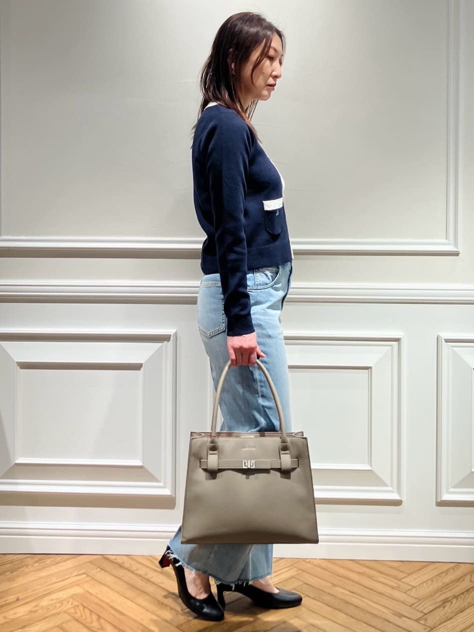 TSUKUIさんの「DRESSTERIOR｜◆ウォッシャブル コットンカシミヤ コンビカーデ」を使ったコーディネート