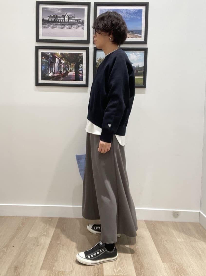 Naoさんの「Dessin｜【洗える】スウェットライクニット」を使ったコーディネート