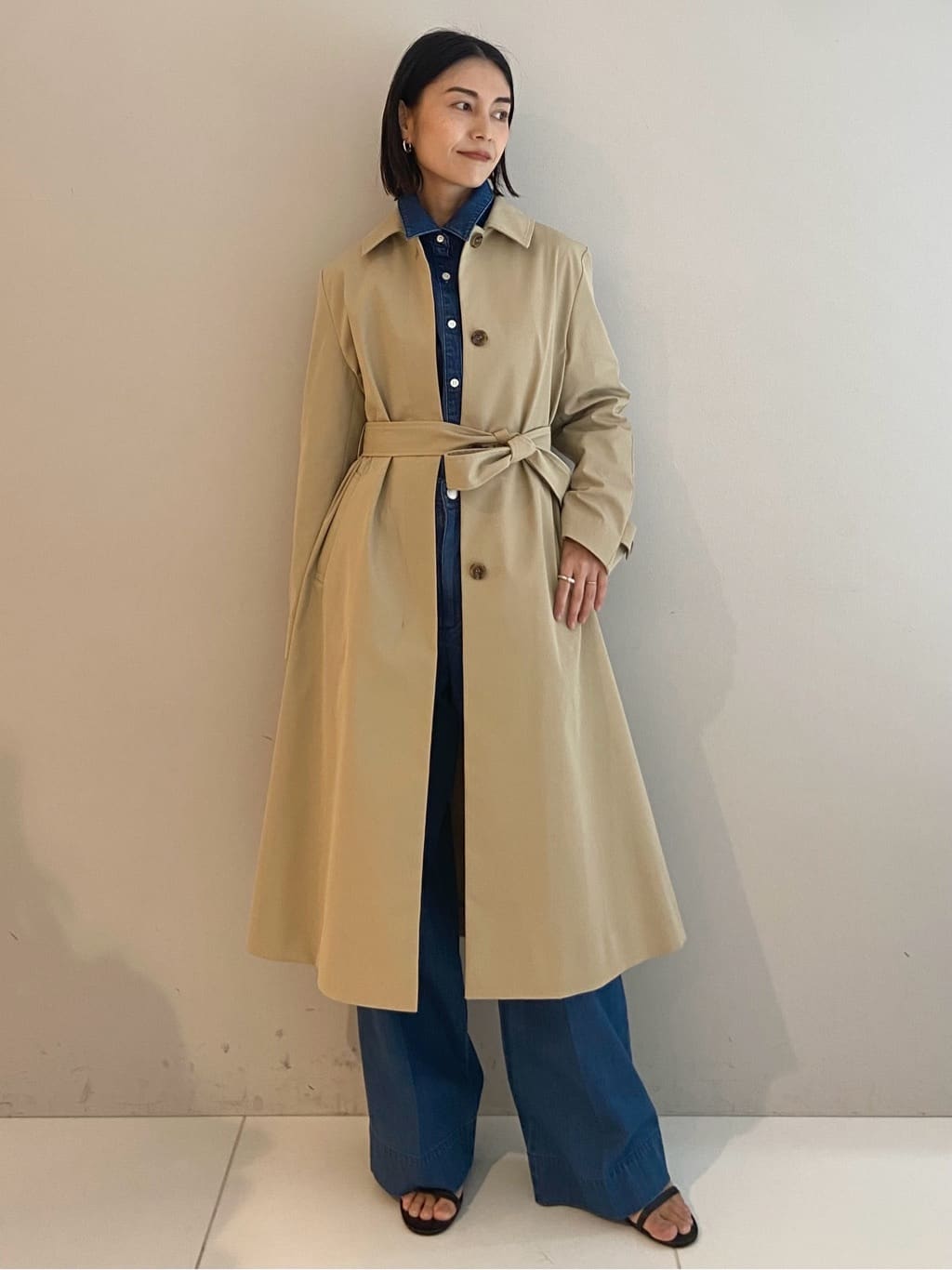 AYAさんの「UNTITLED｜◆【はっ水/洗える】タスランステンカラーコート」を使ったコーディネート