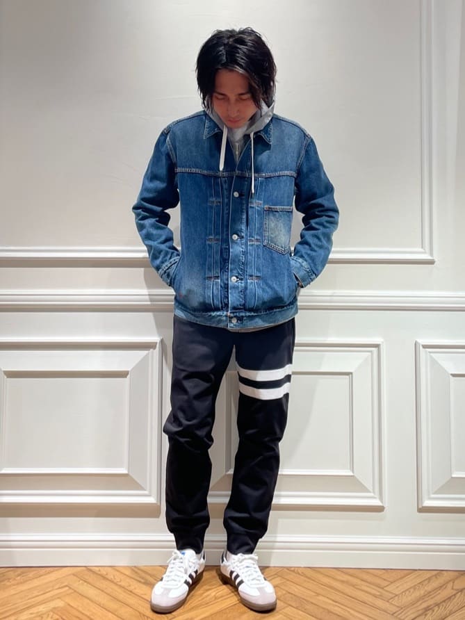 橋本さんの「DRESSTERIOR｜【接触冷感／セットアップ可】ドライタッチ ハイカウントジップアップパーカ」を使ったコーディネート