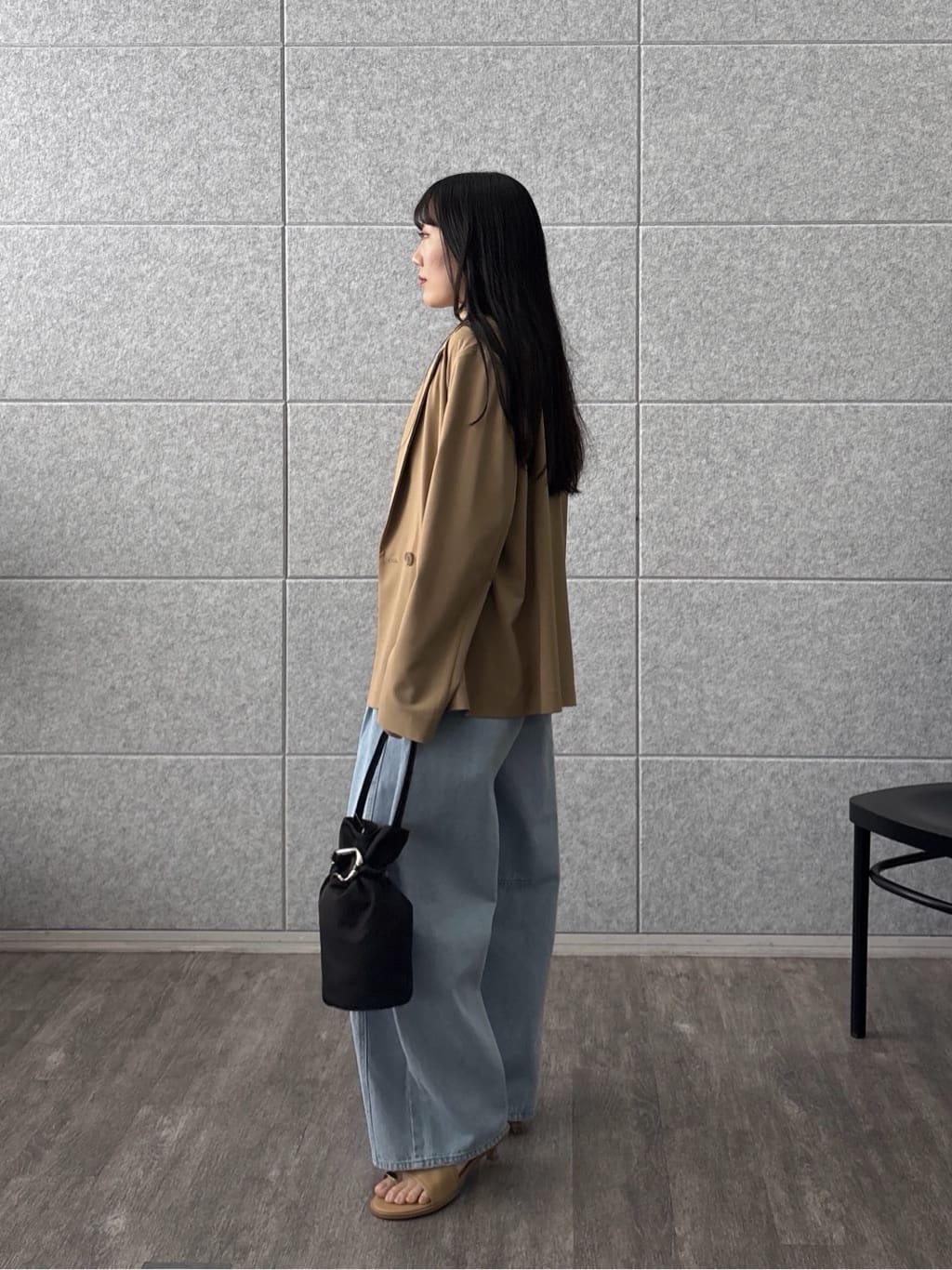 rinaさんの「INDIVI｜Comfy SET UP｜ダブルブレストイージージャケット【セットアップ対応／通勤／カセット服／接触」を使ったコーディネート