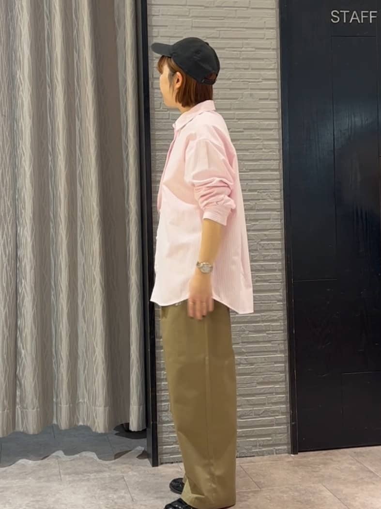 ga_riさんの「THE SHOP TK｜【POLO BCS 別注】ストライプOXシャツ」を使ったコーディネート