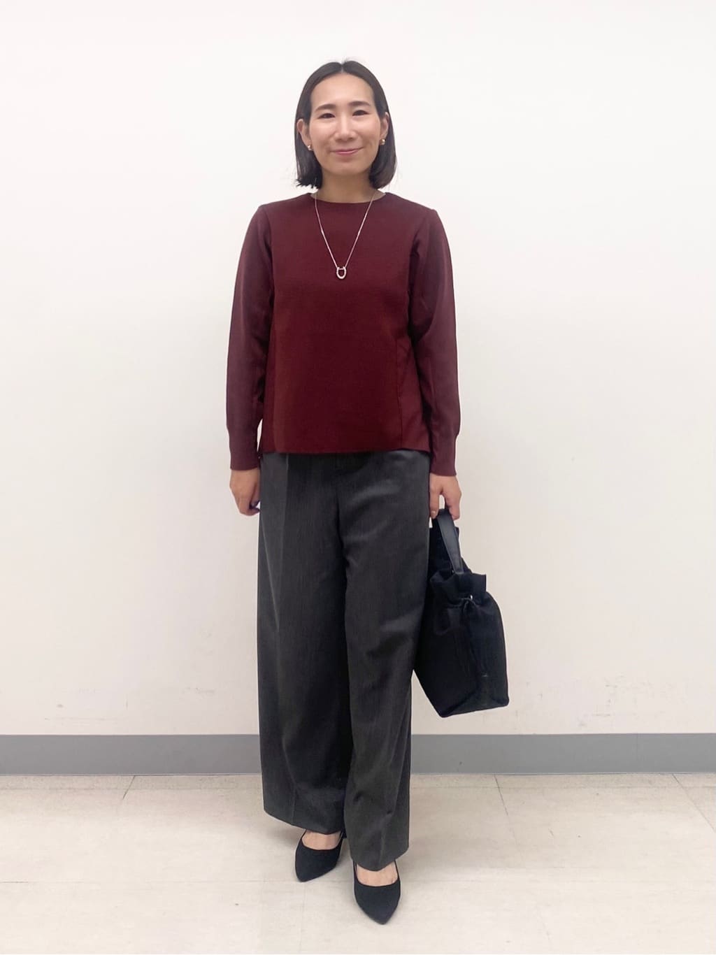 YUKARIさんの「INDIVI｜【洗える／選べる8色】トーンアップニット」を使ったコーディネート