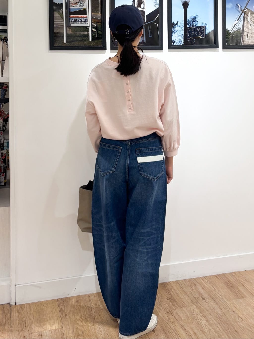 Ririkaさんの「Dessin｜【360度可愛い・洗える】バックヘンリーカットソー」を使ったコーディネート